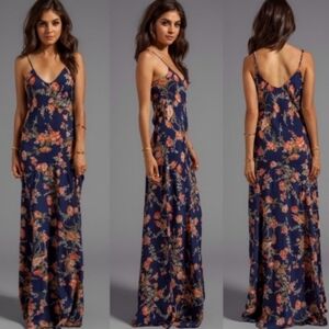 Flynn Skye slinky floral maxi slip dress